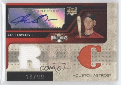 2008 Topps Triple Threads Relic /99 JR Towles (RC) #151 Rookie Auto RC - Image 1 of 2