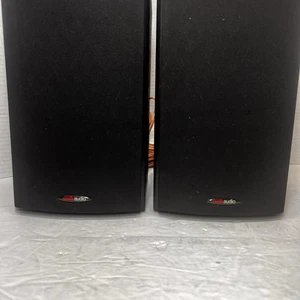 NICE PAIR, POLK AUDIO T15 100 WATT SPEAKERS, Bookshelf, Wall-Mountable BLACK - Picture 1 of 5