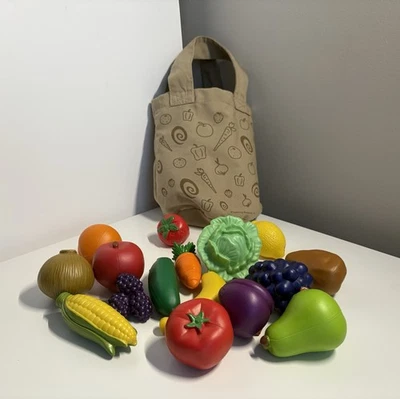 Bolso de Mano Learning Resources Frutas y Verduras Frescas Recogidas, 17 Piezas, Edad 18m+ Foto 1 de 2