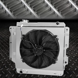FOR 87-06 JEEP WRANGLER YJ/TJ 2.4-4.2 3-ROW ALUMINUM RACING RADIATOR+FAN SHROUD - Bild 1 von 5