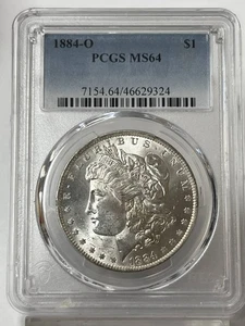1884 - O $1 Morgan Silver Dollar PCGS MS-64 - Picture 1 of 2