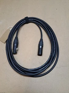 5.5M Black Van Damme Tour Grade Cable With Neutrik Microphone NEW - Picture 1 of 1