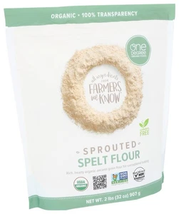 Harina de espelta germinada orgánica One Degree Organic Foods 32 OZ (paquete de 1) - Imagen 1 de 1