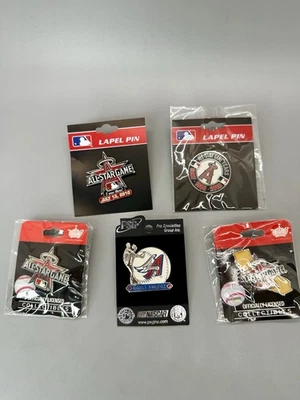 Angel Baseball ASSORTED PINS – 5 PIN LOT – Various Years – All Brand New - Image 1 of 4