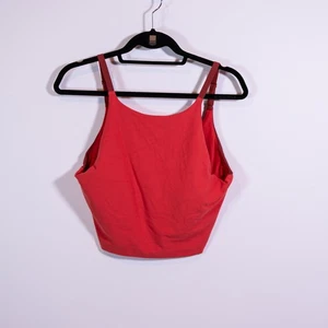 Reggiseno sportivo Athleta donna intenzione crop collo alto allenamento atletico rosso L - Foto 1 di 3