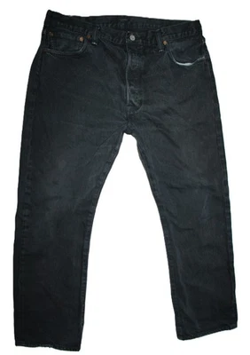 Levi’s Jeans 501 Hombre W36 L30 Regular Straight Negro Denim - Imagen 1 de 4