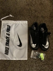 Scarpe Nike Uomo 11 Zoom Rival Sprint Tacchetti Nero Punte Lacci DC8753-001 NUOVE - Foto 1 di 5