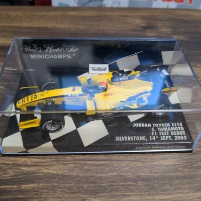 MINICHAMPS 1/43 Jordan Toyota EJ15 Sakon Yamamoto Formula 1 modellino auto pr... - Immagine 1 di 4