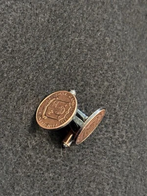 Gemelos moneda filipina vintage de 1 céntimo 1958. Moneda real Foto 1 de 2