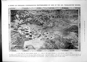 Antigua impresión troglodita cueva-vivitantes casas África Matmata Hadesch 1913 - Imagen 1 de 2