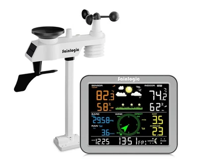 Sainlogic Wireless Weather Station with Outdoor Sensor,Weather Forecast, Temp... - Image 1 of 4