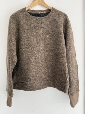 Andrew Marc Sport коричневый пушистый вязаный Crewneck толстовка новый размер L - Изображение 1 из 4