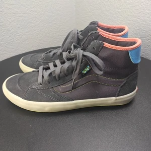 Vans The Lizzie Sk8 Hi Sneakers Translucent Grey Multicolor Shoes Mens 9 W10. 5 - Picture 1 of 18