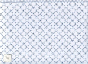 Wallpaper Dutch Tile JM06  blue on white  dollhouse  1pc Jackson's Miniatures - Picture 1 of 1
