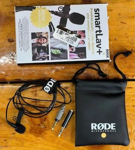 Rode Smart Lav+ Lapel Microphone TRRS and TRS Connectors Mic Systems+Smartphones - Zdjęcie 1 z 5