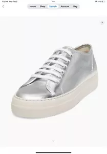 Common Projects  Tournament Super Leather Low-Top Sneakers NIB Size 38 - Picture 1 of 5