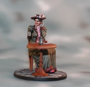 ⭐️ Ragazza vittoriana con caffè 3D miniatura a mano figura in resina 54 mm 1/32⭐️ - Foto 1 di 12