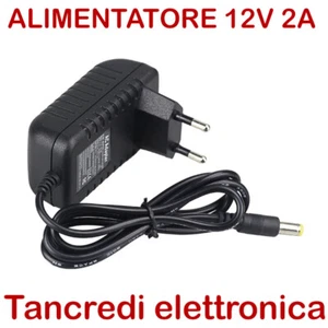 ALIMENTATORE STABILIZZATO TRASFORMATORE 2A 5A 10A 15A 20A 30A 12V STRISCE LED - Picture 1 of 11
