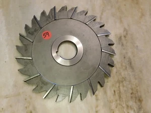 F & D . - STAGGERED SIDE MILLING CUTTER - 8" X 3/8" X 1 1/2" - Picture 1 of 4