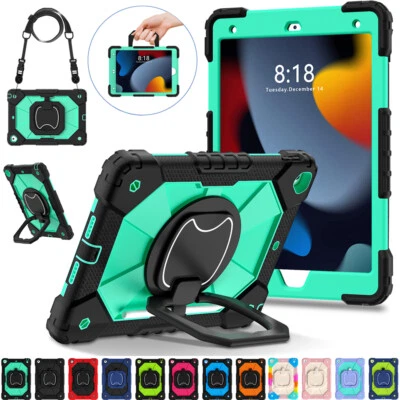 Shockproof Hard Armor Stand Case Cover For Apple iPad 10th 9th 8th 7th Air Pro - Image 1 of 4