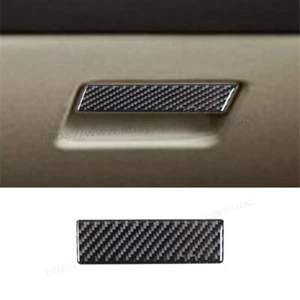 Para Lincoln Navigator 07-14 Fibra de Carbono Copiloto Caja de Almacenamiento Manija Cubierta Borde - Imagen 1 de 9