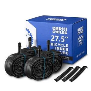 4 Stück 27,5 Mountainbike Schlauch 27,5" x 2,125-2,4 Schrader Ventil 32mm - Bild 1 von 1