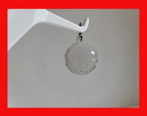 Vintage Crystal Beveled Glass Ball For Chandelier Or Lamp - Picture 1 of 2