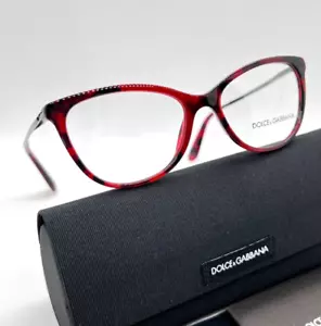 DOLCE & GABBANA DG 3258 2889 Women Eyeglasses Frame 54-17-140 Cube Bordeaux - Picture 1 of 11