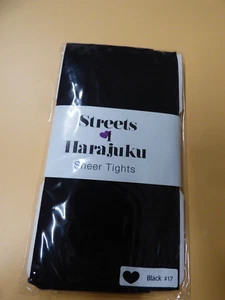 Calzas transparentes Streets Harajuku, sistema operativo (90 libras-148 libras), 50D, negras - Imagen 1 de 4