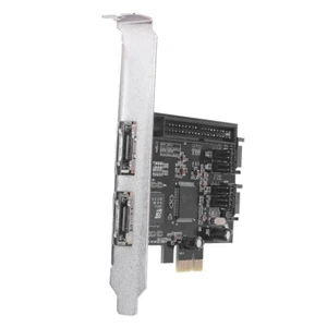 Cartes contrôleur RAID d\'extension PCI-E PCIe vers 2 Ports SATA IDE eSATA JMB36 - Photo 1/10