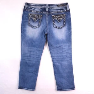 Vigoss Dallas Capri Heritage Fit Womens Blue Jeans Size 13/14 ( Measures 36x26 ) - Picture 1 of 16