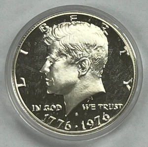 1976 S 40% Silber Kennedy PP Half Dollar IN ORIGINAL VERSIEGELTER KAPSEL - Bild 1 von 2