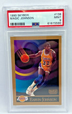 EARVIN "MAGIC" JOHNSON ~ 1990 Skybox Basketball Card #138 ~ Graded PSA 9 MINT