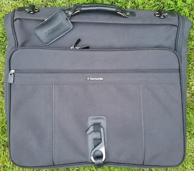 Samsonite Silhouette 5 Suit Garment Bag Folding Travel Luggage w/Strap Vintage - Image 1 of 4