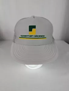Sombrero de camionero retro vintage Spartan Stores gris verde - Imagen 1 de 9
