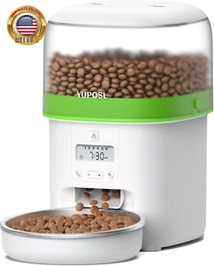 Automatic Cat Feeder - 2L Cat Food Dispenser, Timed Auto Pet Feeder with 180-Day - Picture 1 of 9