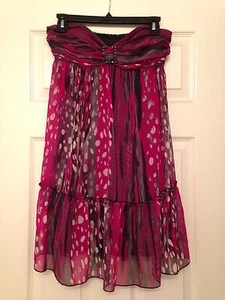Guess Sweetheart Strapless Bustier Polka Dots Cocktail Dress Formal Prom - Picture 1 of 3