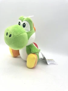 Super Mario Bros Green Yoshi Medium Size Plush 10" Little Buddy 2011 NWT - Picture 1 of 4