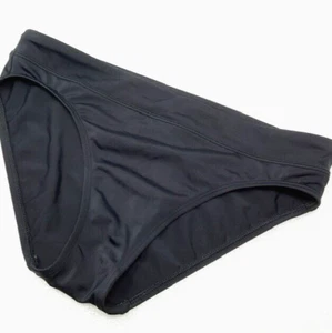 Gr. 8 Lands End Damen gefütterte High Waist Bikinihose schwarz Badeanzug - Bild 1 von 4