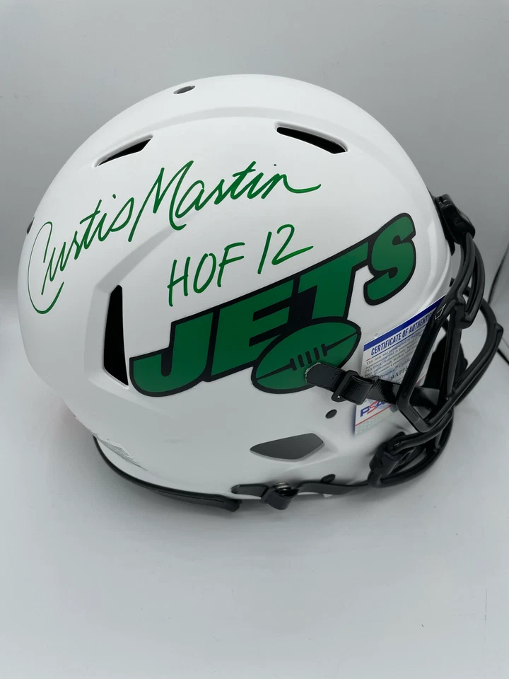 Curtis Martin Autographed Lunar Eclipse Full Size Authentic Helmet w/ HOF 12 Ins - Image 1 of 1