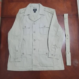 Prestine Beige Safari Jacket w/ Removable Belt Willis & Geiger XL 🇭🇰  - Picture 1 of 13