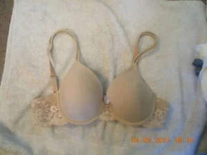 I - WACOAL / 36A / #65308 / PUSH UP / SPAGHETTI STRAPS / LACE WINGS / BEIGE 🤎🤎 - Picture 1 of 3