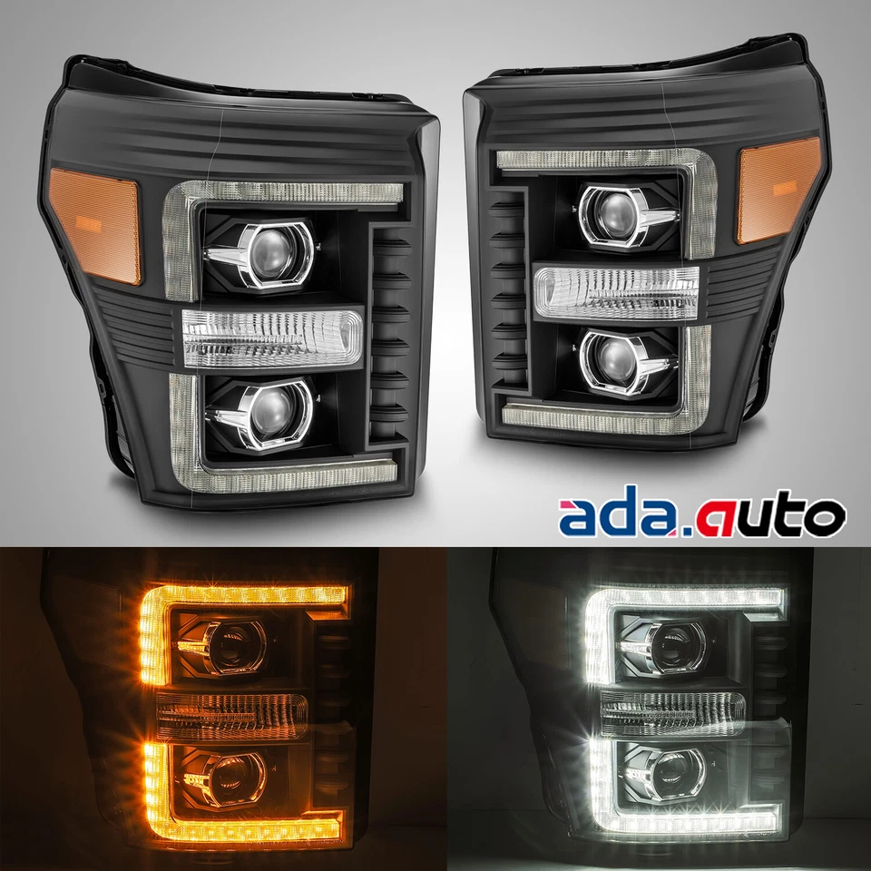 Faros LED de señal secuencial/drl serie Luxx para Ford Super Duty serie 11-16 Foto 1 de 4