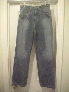 Mädchen Größe 16 einfarbig blau IZOD Jeans 100 % Baumwolle klassische Passform 29" Schrittlänge - Bild 1 von 8