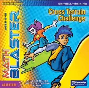 Math Blaster Cross Terrain Challenge Age 9-12 PC Edutainment Software Sealed New - Picture 1 of 5