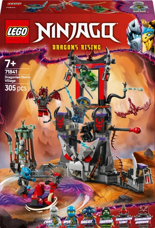 LEGO NINJAGO Dragonian Storm Village 71841 Juego de 6 minifiguras ninja de construcción Foto 1 de 1