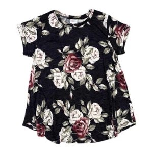 Lularoe Rose Floral M Medium Erika Swing Top Flowers New! - Picture 1 of 1