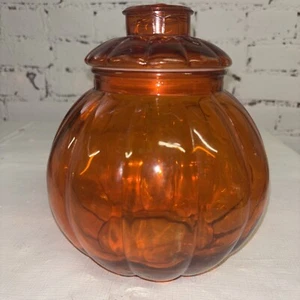 Vintage Kürbisglas mit Deckel klein - Bild 1 von 10