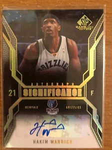 Gioco SP 2007/8 Usato Significato Autografo Hakim Warrick Memphis Grizzlies - Foto 1 di 1