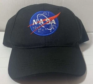 NASA Cappello Berretto Uomo Nero Blu Logo Schiena Regolabile Copricapo Space Cotone, Medium - Foto 1 di 3